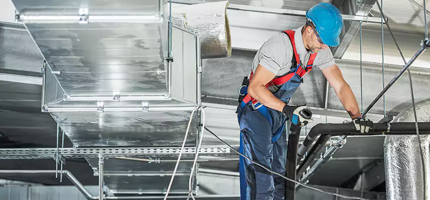 Precise Air Duct Vent Installation in Mustang